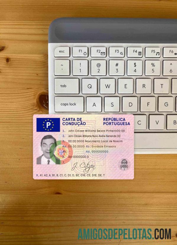 Portugal DL fotovisual frontal baixar para verificação